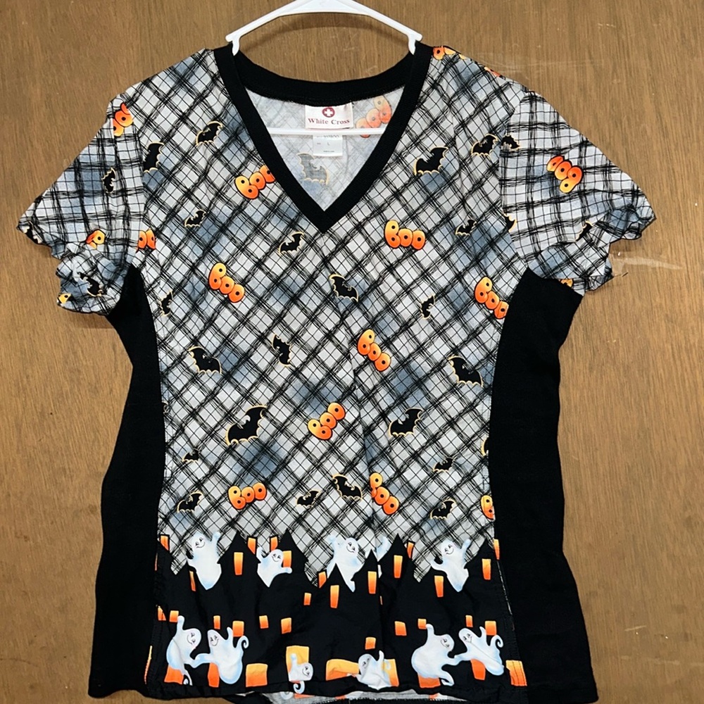 Halloween Scrub Top